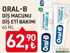 ORAL-B DİŞ MACUNU DİŞ ETİ BAKIMI 65 ML ORAL-B DİŞ MACUNU DİŞ ETİ BAKIMI 65 ML